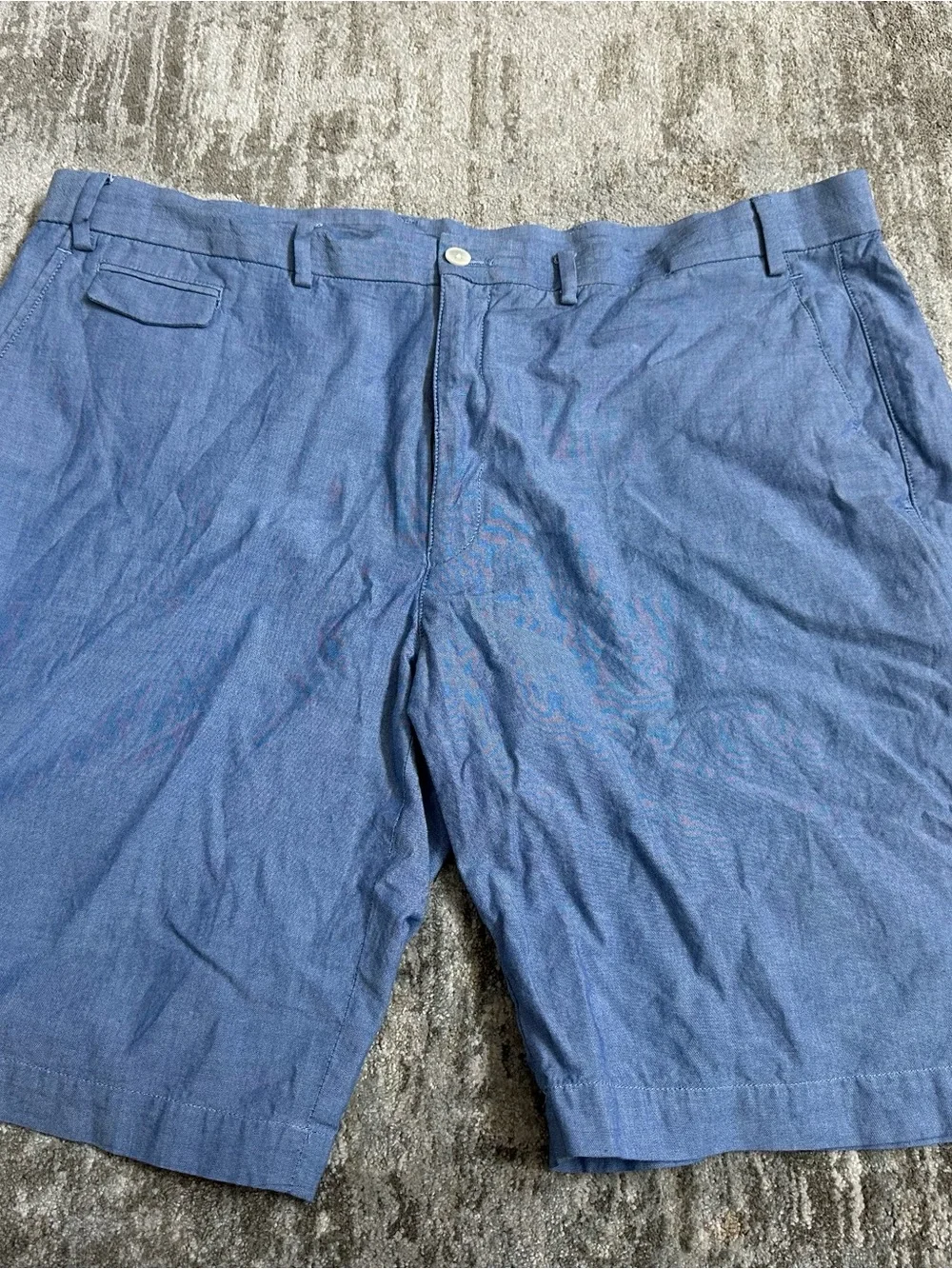 Lauren (Ralph Lauren) Blue Flat-Front Men's Shorts